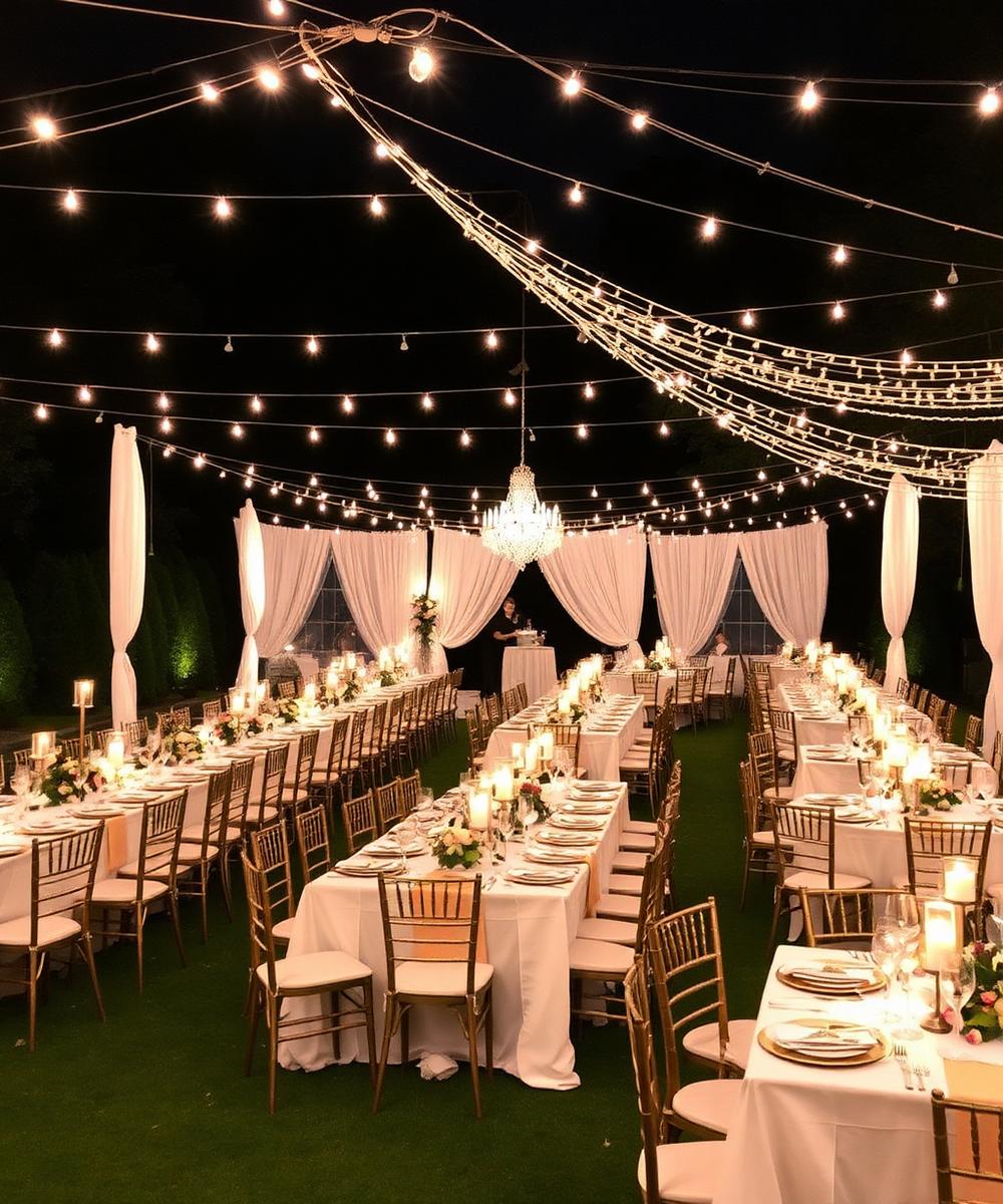 Elegant outdoor wedding