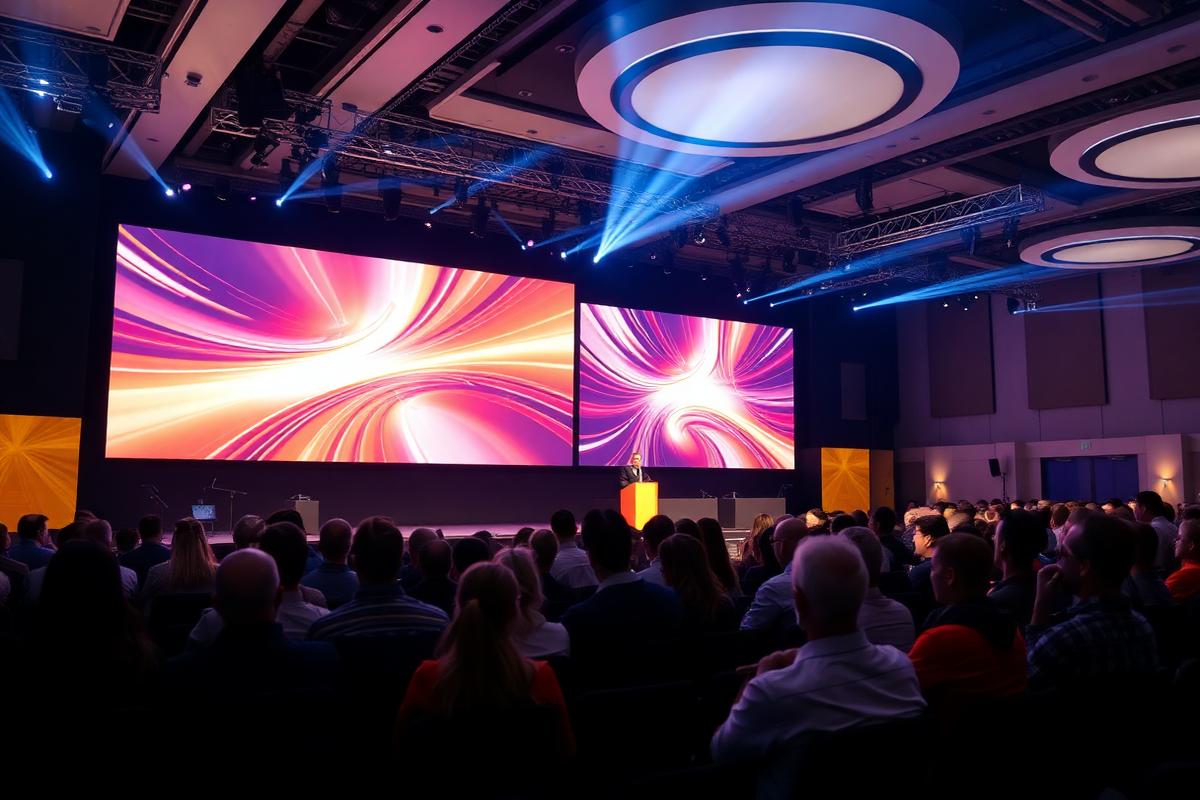 Conference keynote stage